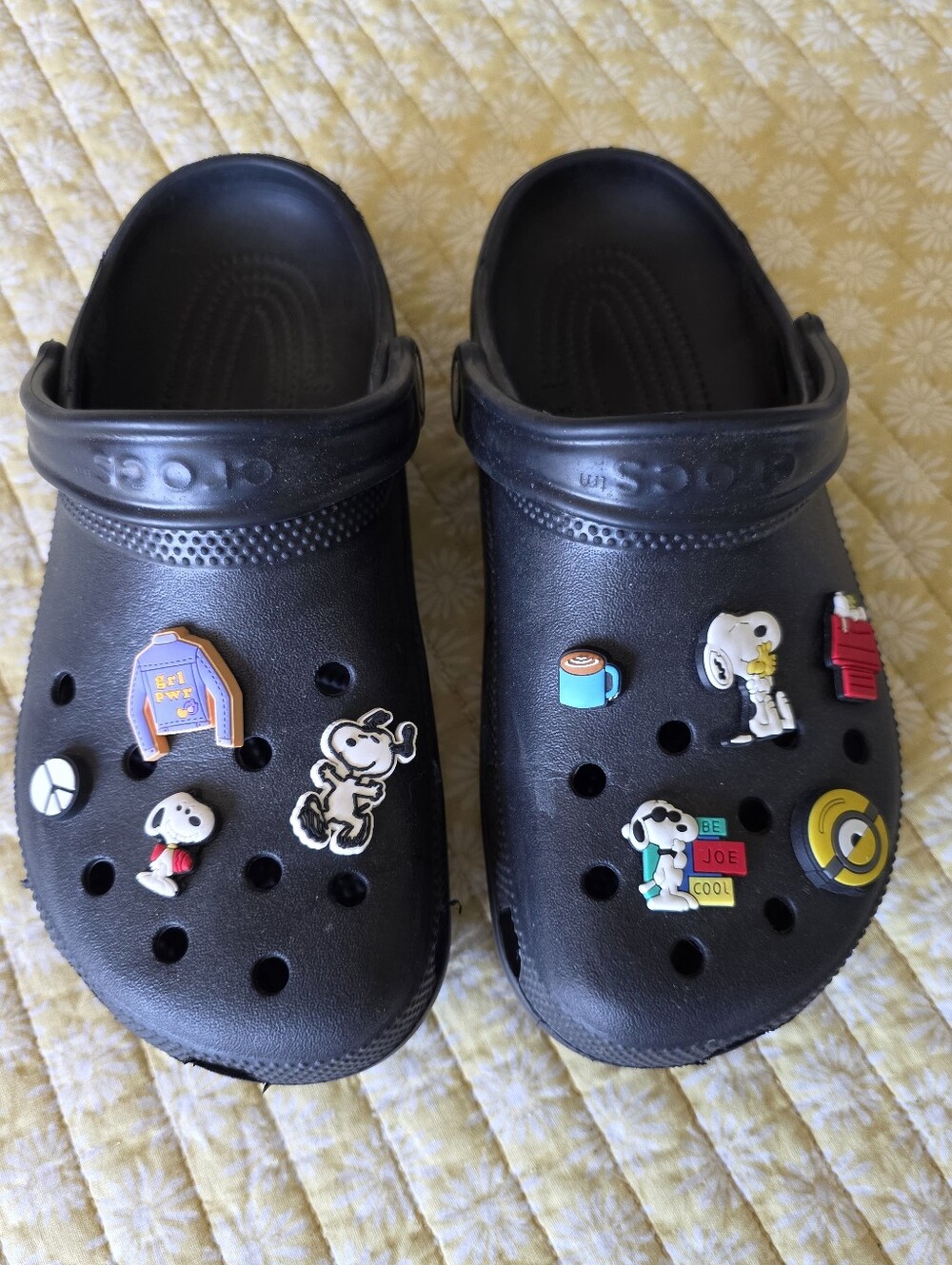 Crocs - lightweight, water-friendly slip-on shoes made from a proprietary foam